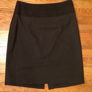 Brown pencil skirt